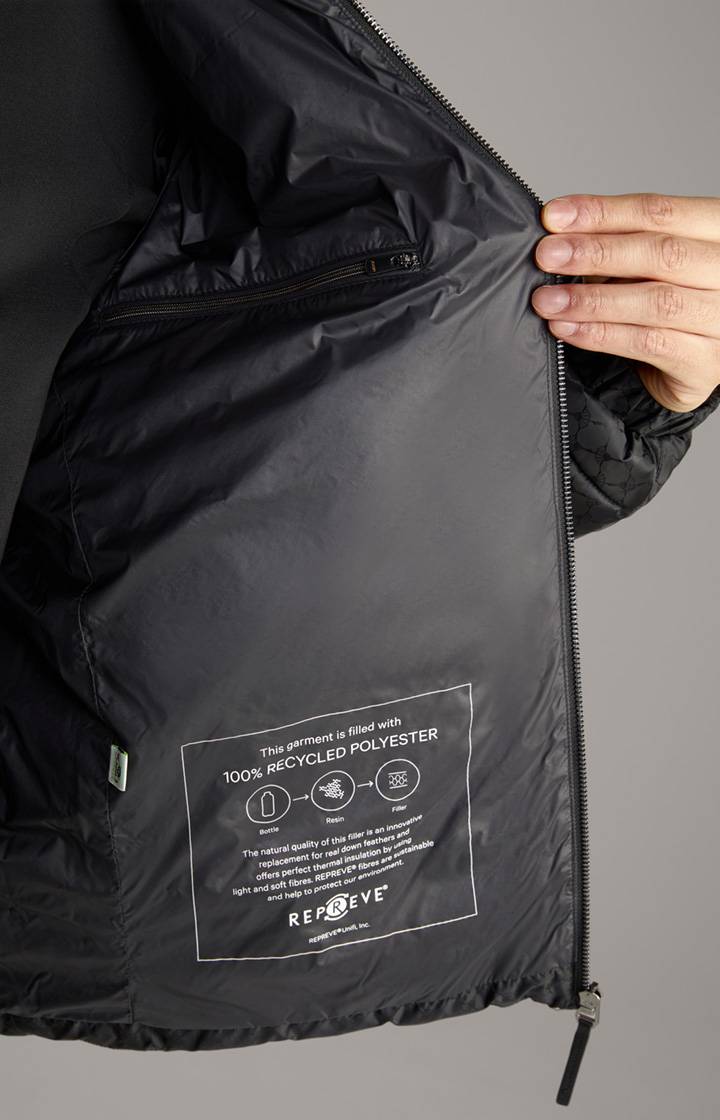 Joop Cornflower-Steppjacke Luke in Schwarz gemustert Valentinstagsangebot