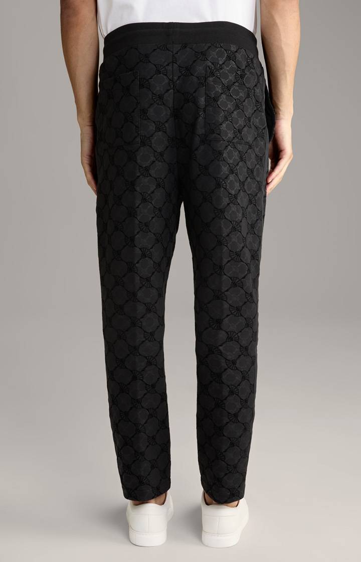 Joop Cornflower-Joggpants Thien in Schwarz gemustert Exklusive Angebote