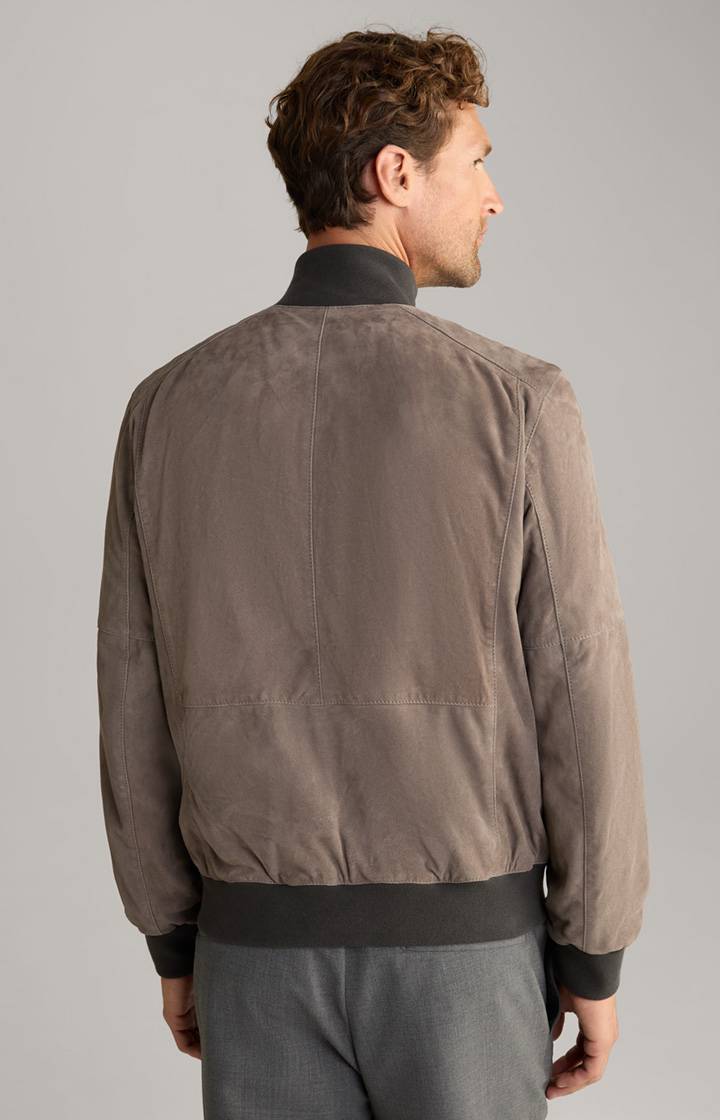 Joop Veloursleder-Blouson Toros in Grau Neuheiten