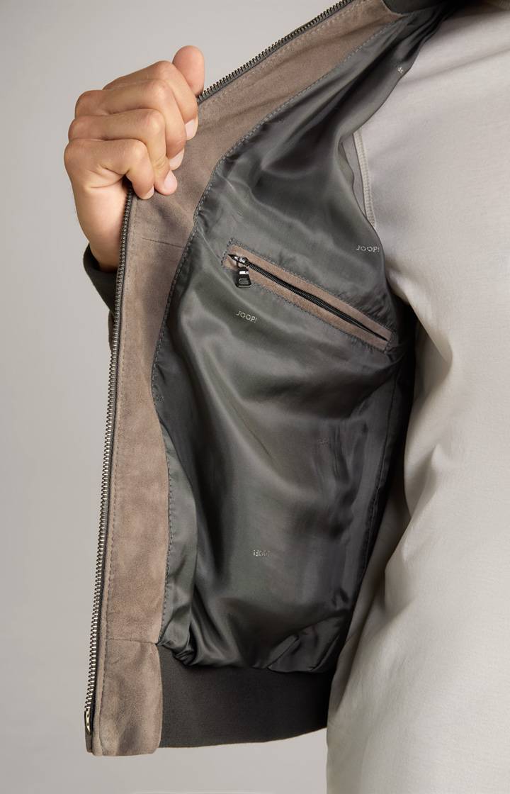 Joop Veloursleder-Blouson Toros in Grau Neuheiten