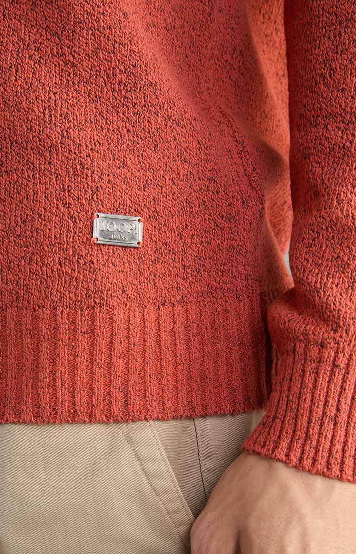 Joop Pullover Bohdan in Orange meliert Tiefpreis