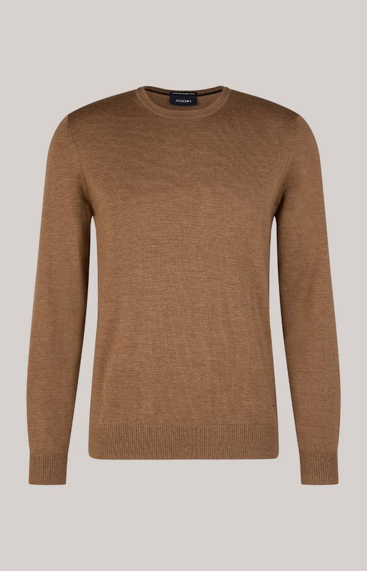 Joop Merinowoll-Pullover Denny in Dunkelbeige JETZT KAUFEN