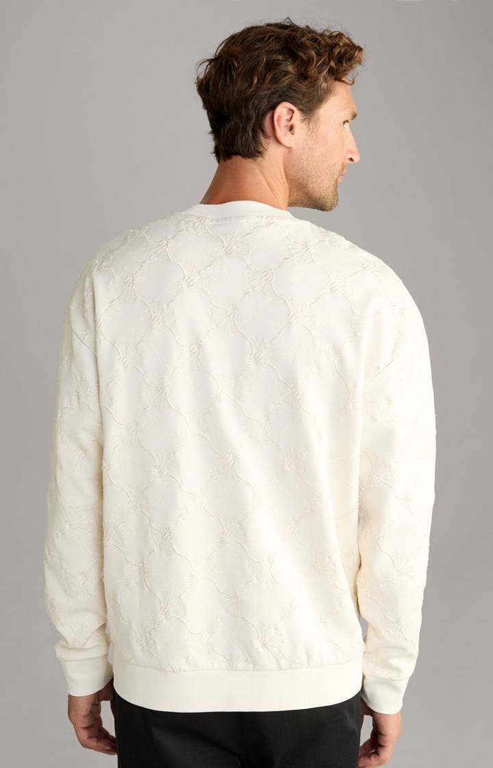 Joop Cornflower-Sweatshirt Cortez in Creme gemustert Discount Store für neue Produkte