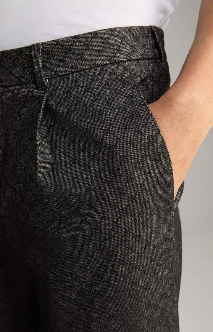 Joop Cornflower Bundfaltenhose Lester in Anthrazit gemustert Super Rabatt