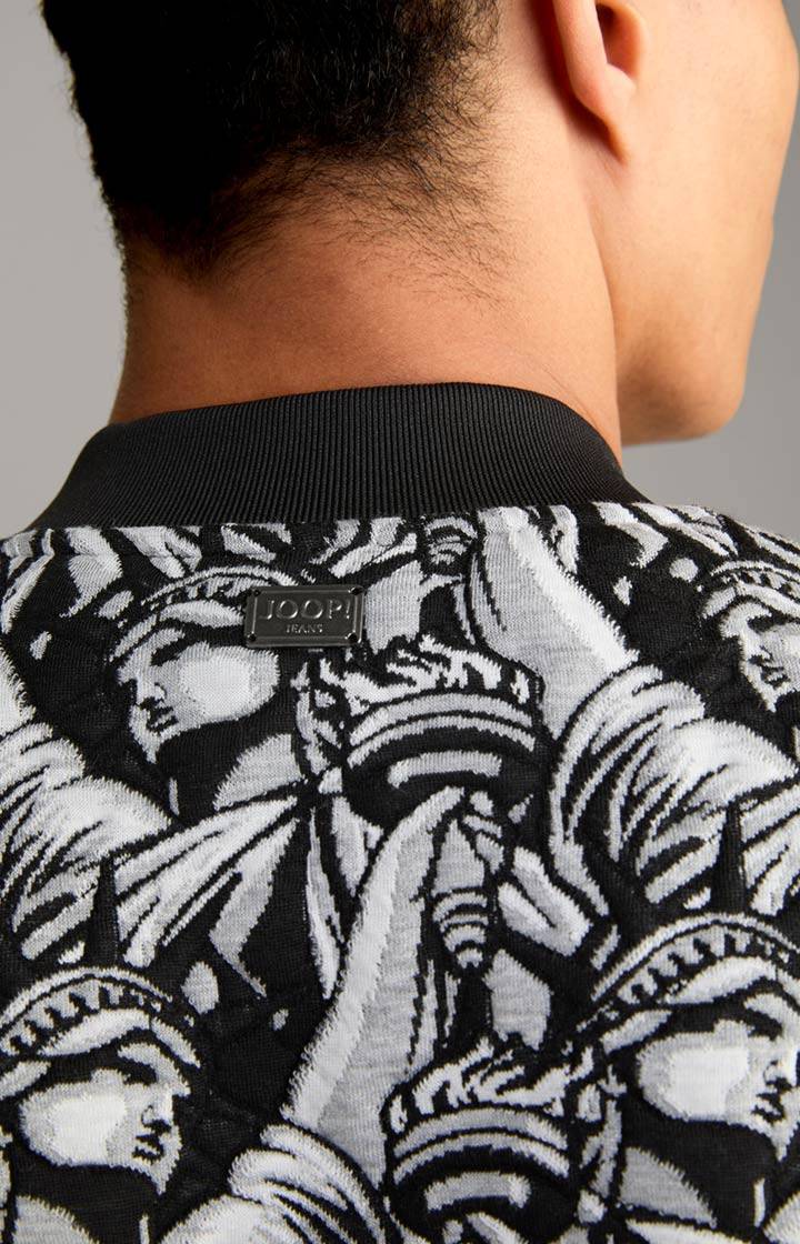 Joop Jacquard-Blouson Danger in Schwarz gemustert Riesige Rabatte