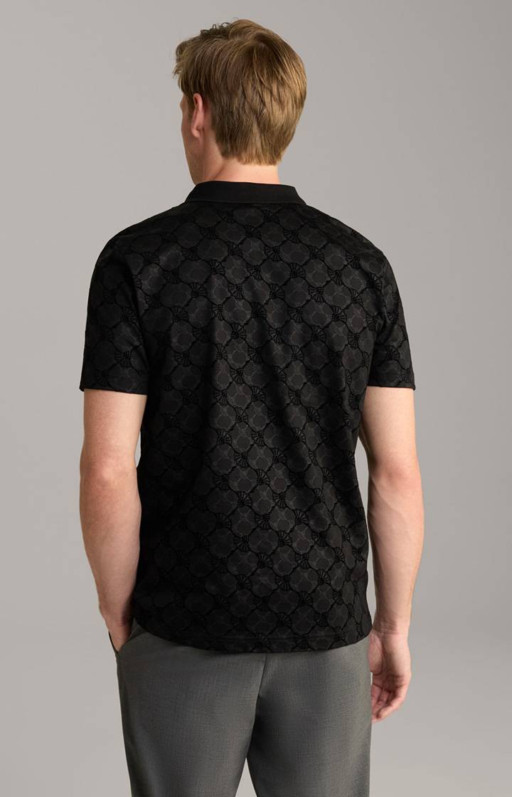 Joop Cornflower-Poloshirt Benito in Schwarz Fabrikladen