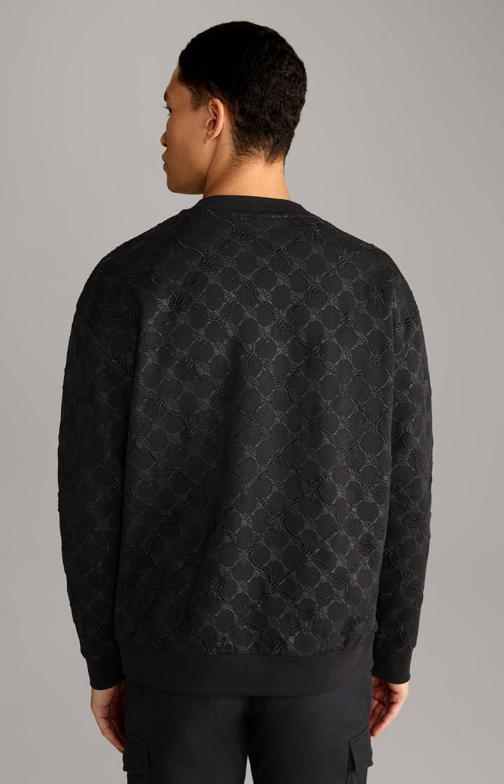 Joop Cornflower-Sweatshirt Cortez in Schwarz gemustert zollfrei