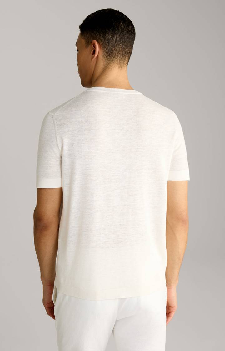 Joop Leinenmix-T-Shirt Maroso in Offwhite Online Shopping