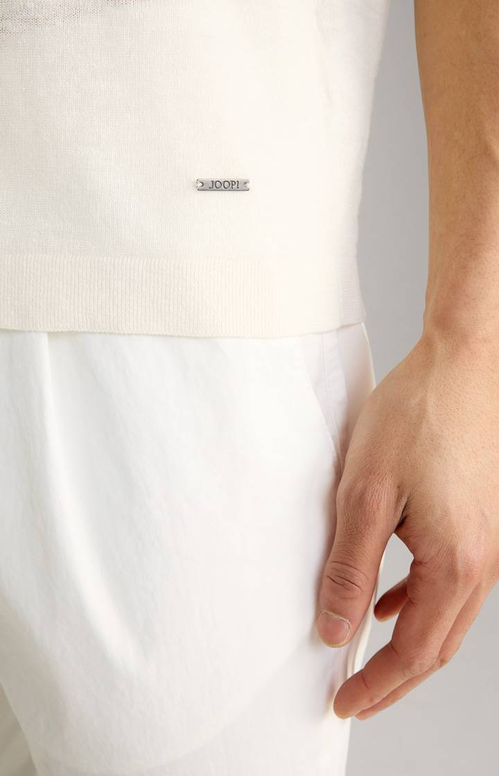 Joop Leinenmix-T-Shirt Maroso in Offwhite Online Shopping