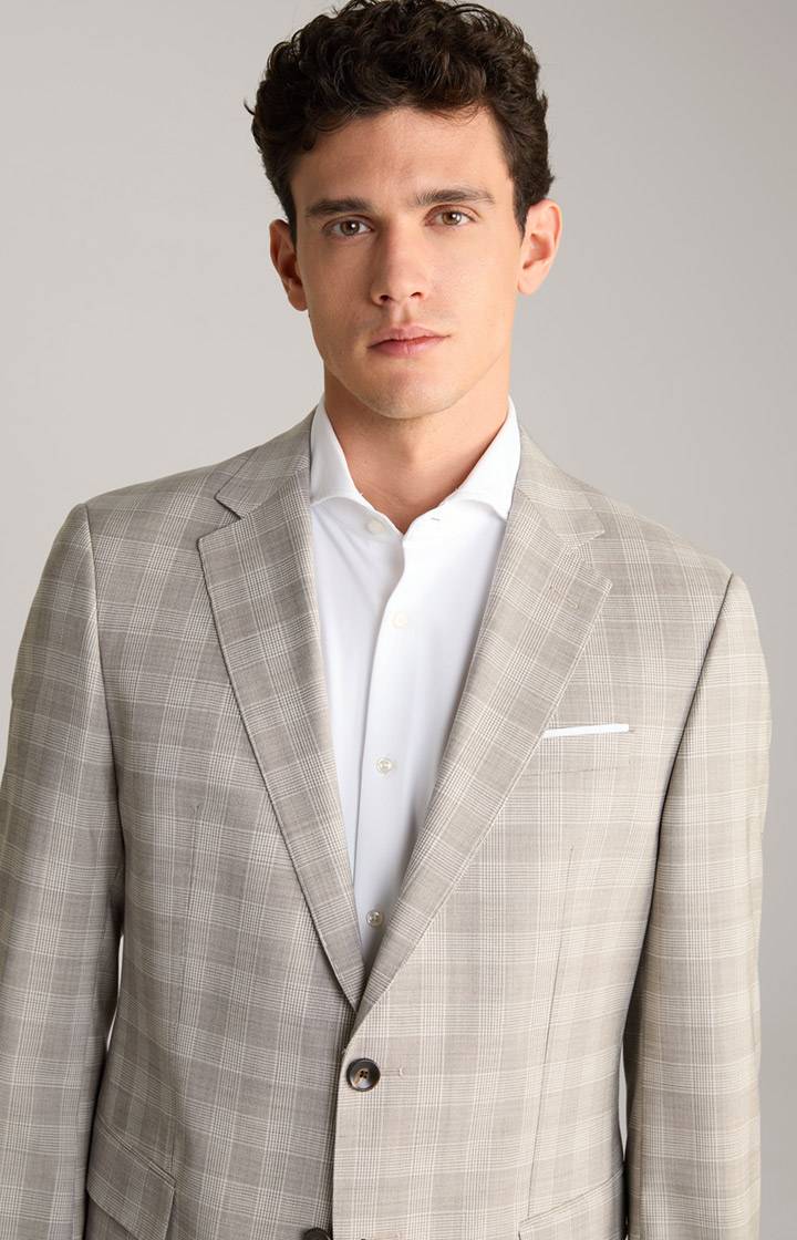 Joop Anzug Herby-Blayr in Beige kariert Valentinstagsangebot