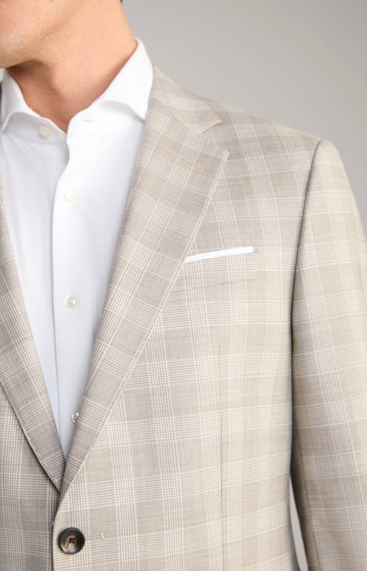 Joop Anzug Herby-Blayr in Beige kariert Valentinstagsangebot