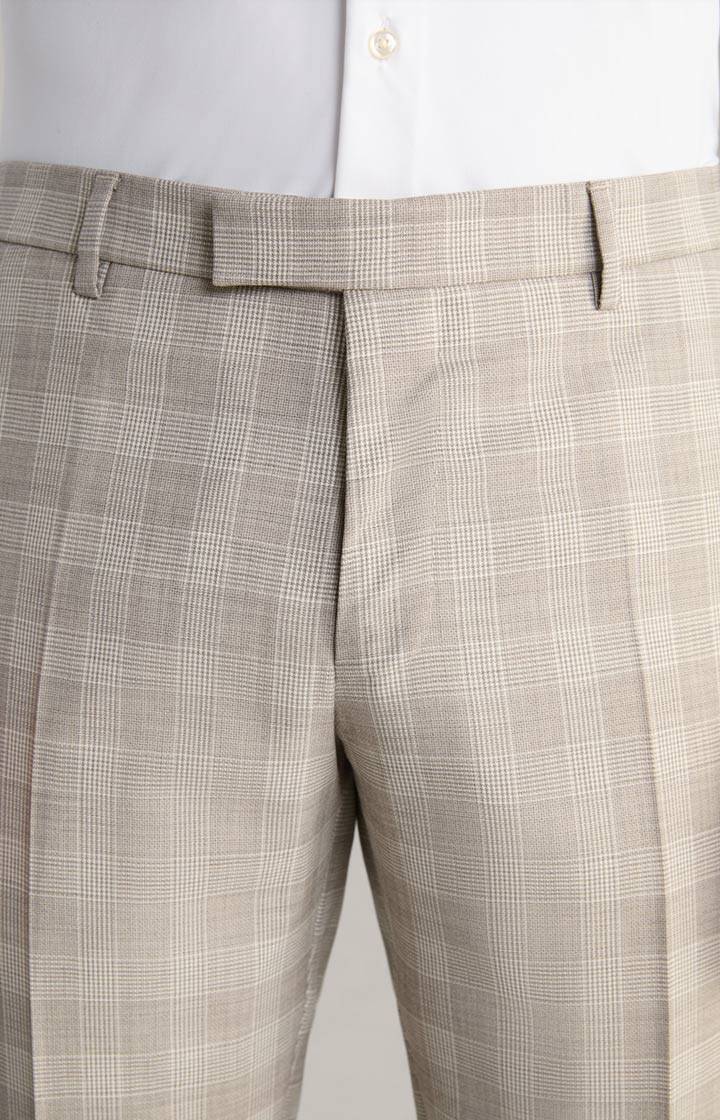 Joop Anzug Herby-Blayr in Beige kariert Valentinstagsangebot