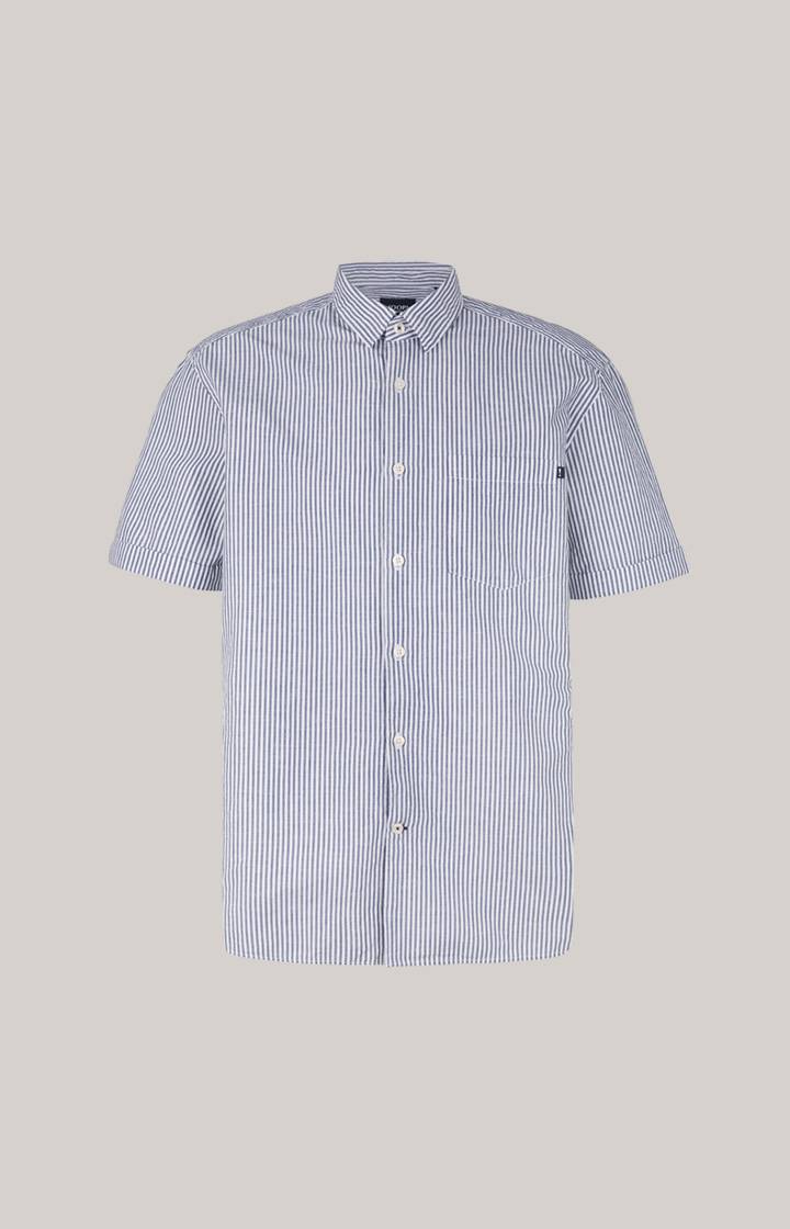 Joop Baumwoll-Leinen-Hemd Herry in Blau gestreift Wochenangebot
