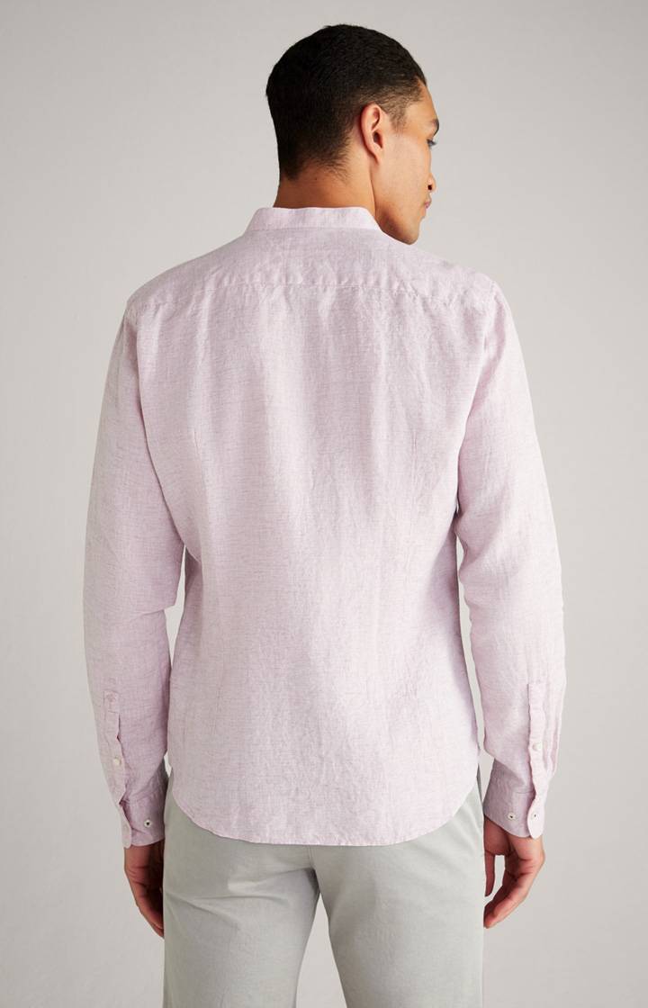 Joop Leinen-Baumwoll-Hemd Pebo in Violett meliert Discount Store für neue Produkte