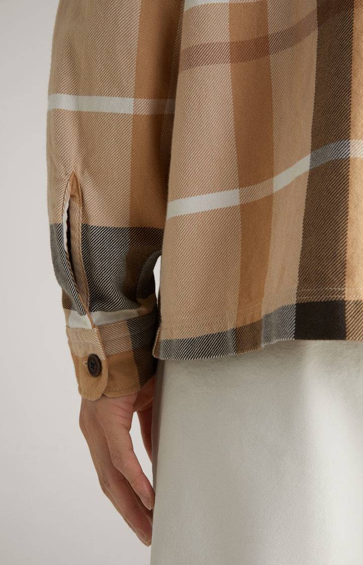Joop Hemd Harvi in Beige kariert Rabatt