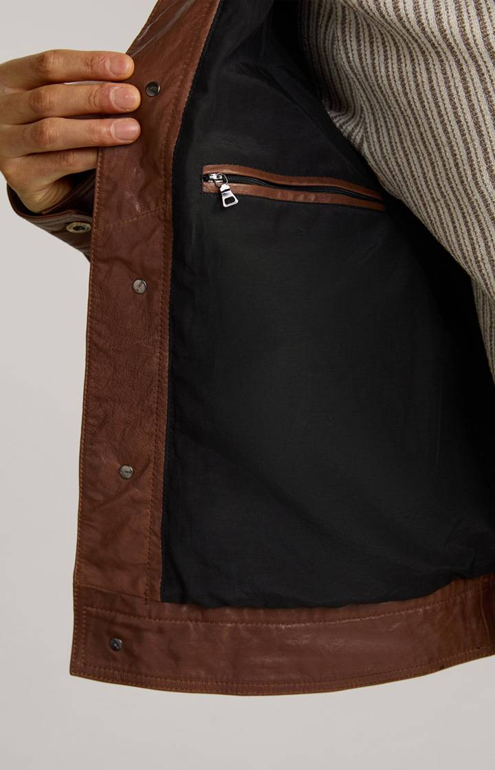 Joop Lederjacke Jean in Braun Versandkostenfrei