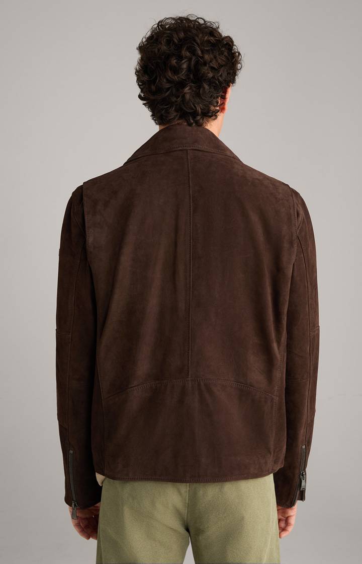 Joop Velours-Lederjacke Lezy in Dunkelbraun Lagerräumung