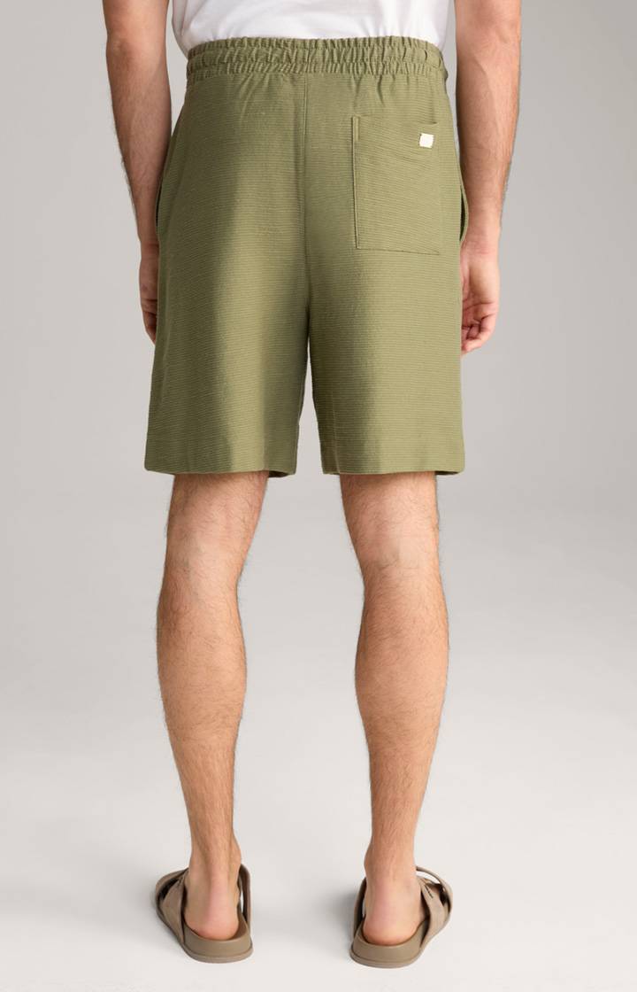 Joop Baumwoll-Shorts Damiano in Oliv strukturiert Top Angebot