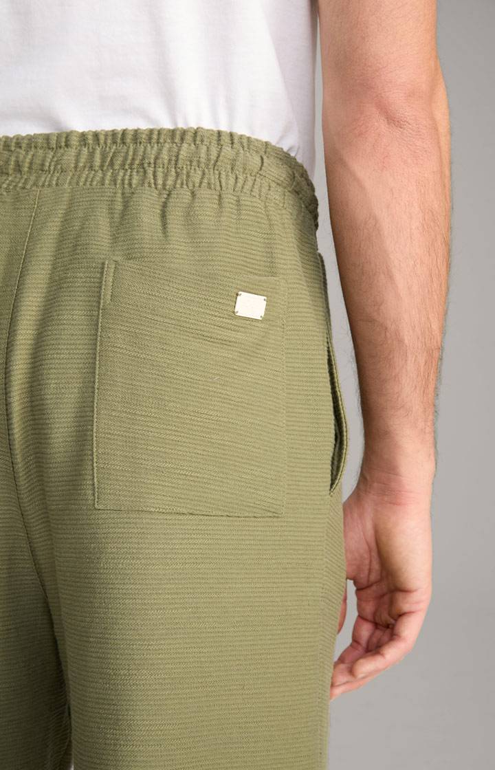 Joop Baumwoll-Shorts Damiano in Oliv strukturiert Top Angebot