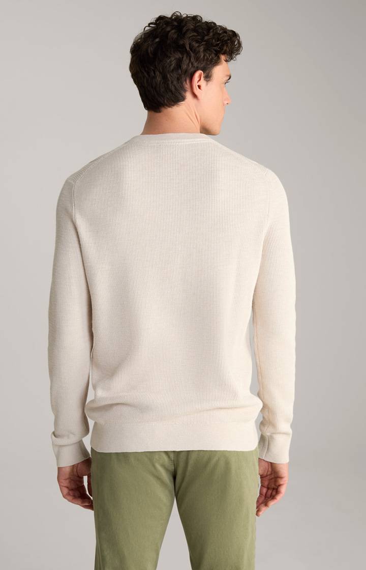 Joop Strickpullover Henley in Hellbeige Neueste Mode