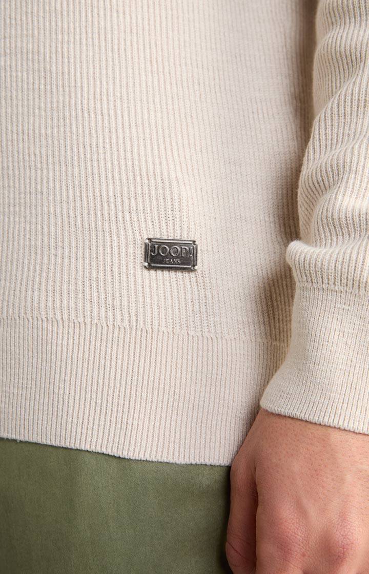 Joop Strickpullover Henley in Hellbeige Neueste Mode