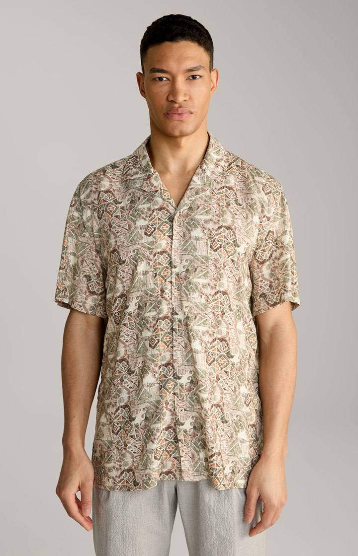 Joop Viskose-Hemd Hanes in Beige gemustert Große Rabatte