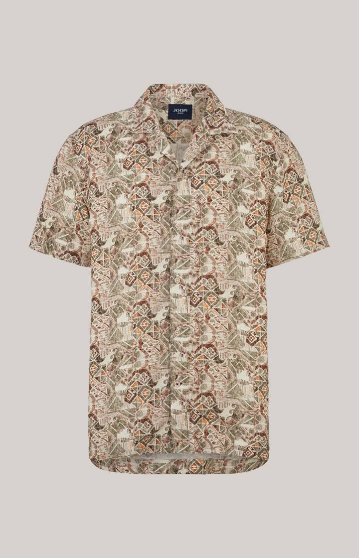 Joop Viskose-Hemd Hanes in Beige gemustert Große Rabatte