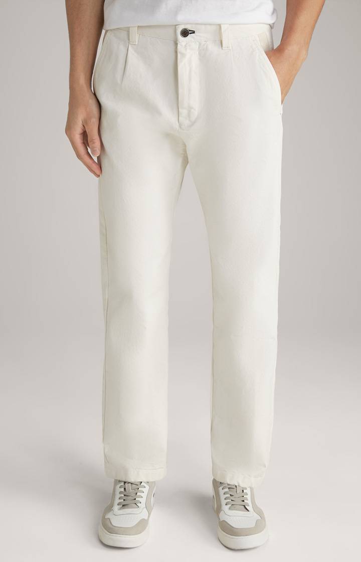 Joop Baumwoll-Chino Len in Offwhite Tiefpreis