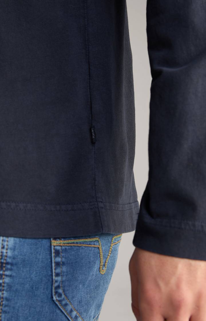 Joop Baumwoll-Langarmshirt Carlito in Navy Kostenlose Rückgabe