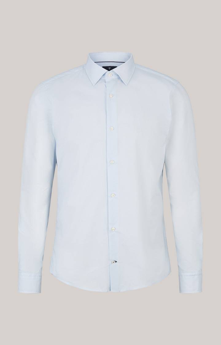 Joop Hemd Pit in Hellblau gemustert Black Friday Preise