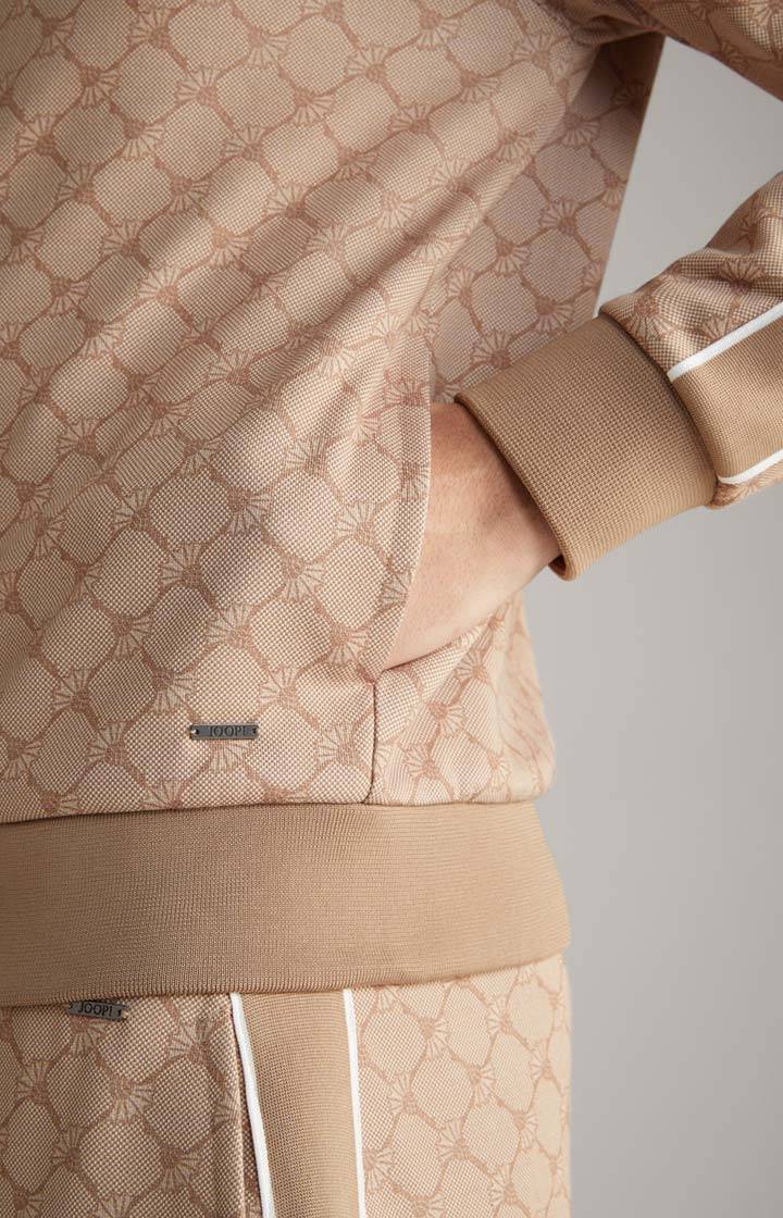 Joop Cornflower-Sweatjacke Tayfun in Beige gemustert Rabatt