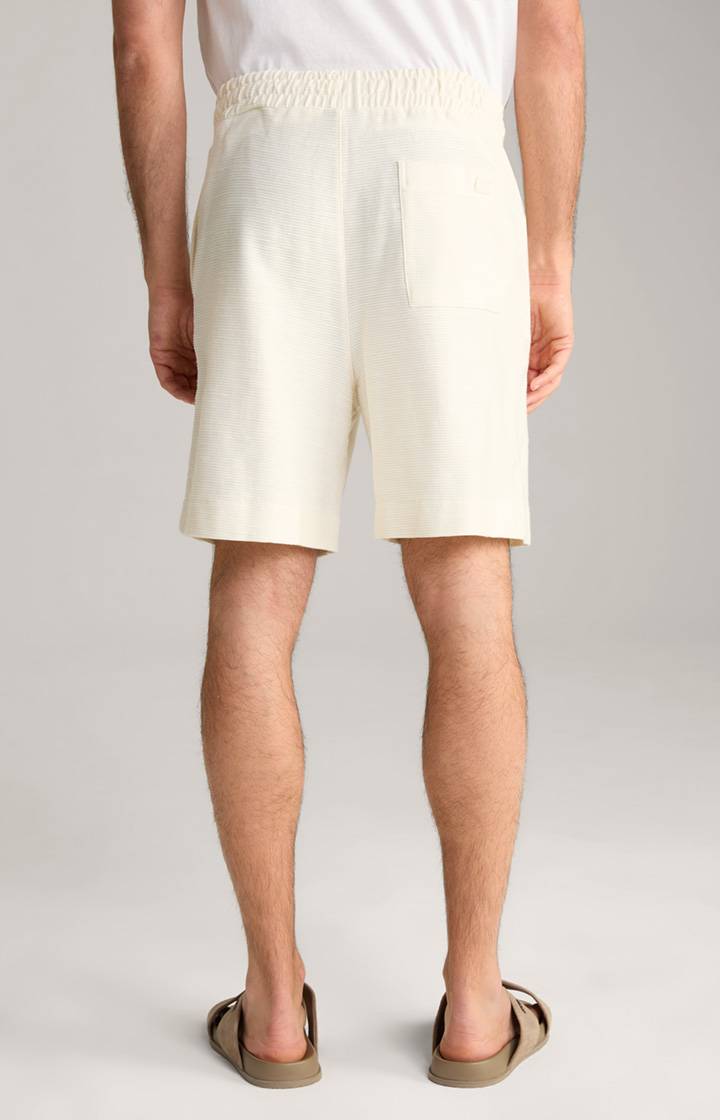 Joop Baumwoll-Shorts Damiano in Creme strukturiert Saisonschlussverkauf