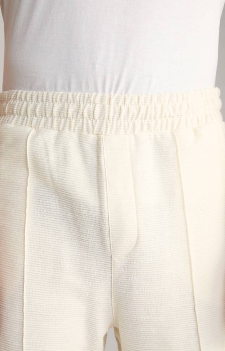 Joop Baumwoll-Shorts Damiano in Creme strukturiert Saisonschlussverkauf