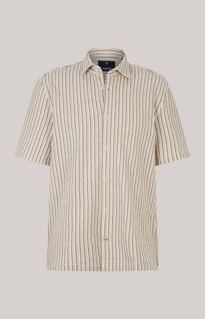 Joop Strick-Hemd Kawi in Beige gestreift Black Friday