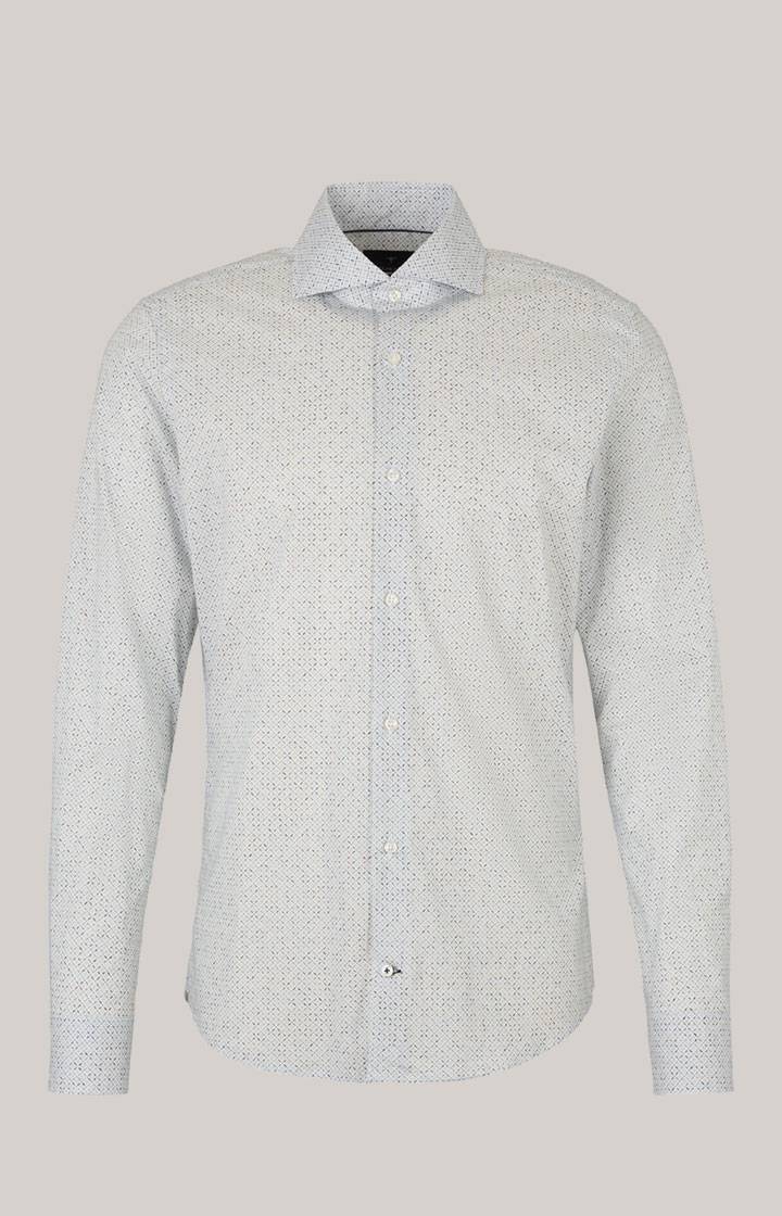 Joop Hemd Pai in Offwhite/Hellblau gemustert Osterangebot