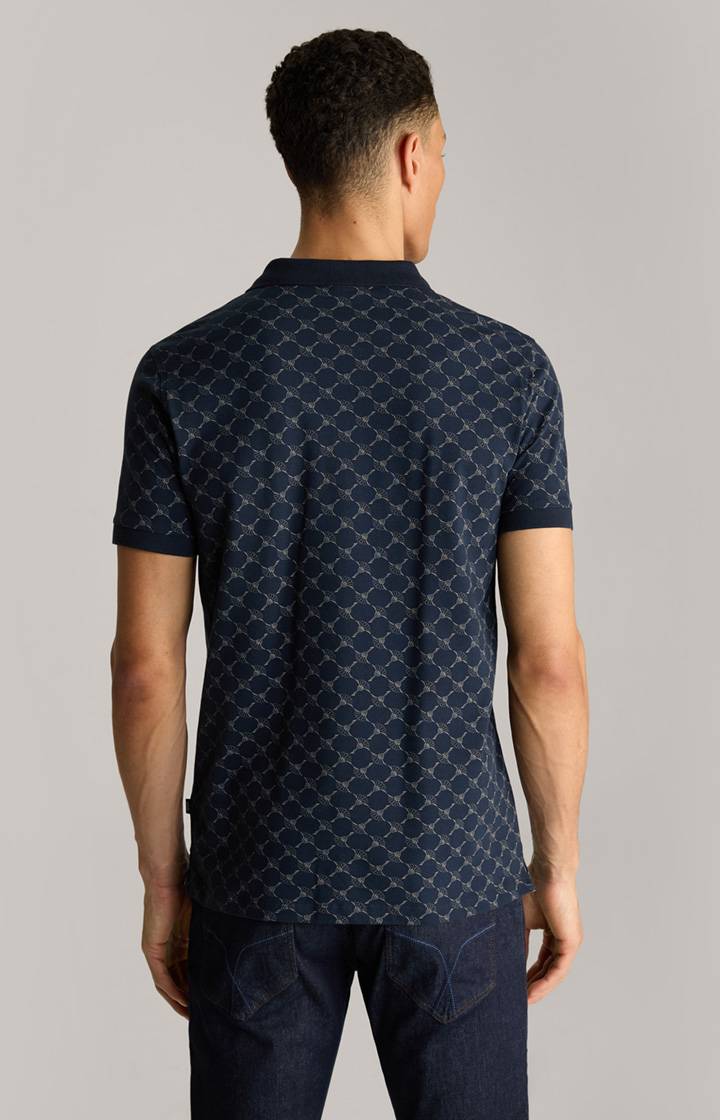 Joop Cornflower Poloshirt Paigam in Navy gemustert Räumungsverkauf