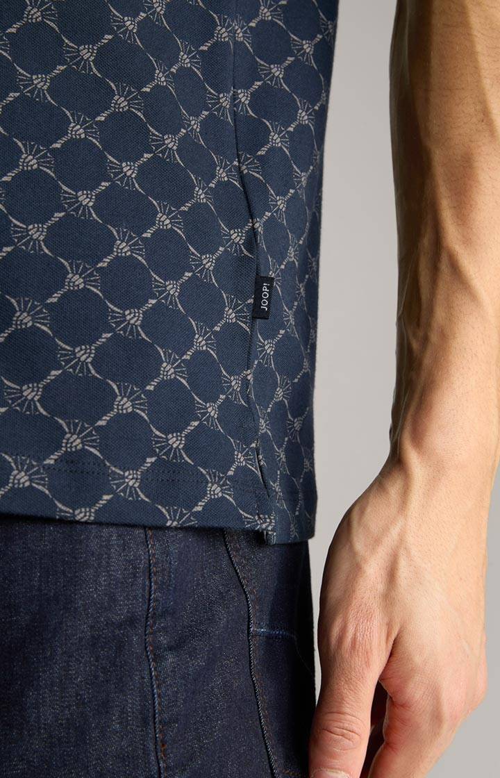 Joop Cornflower Poloshirt Paigam in Navy gemustert Räumungsverkauf