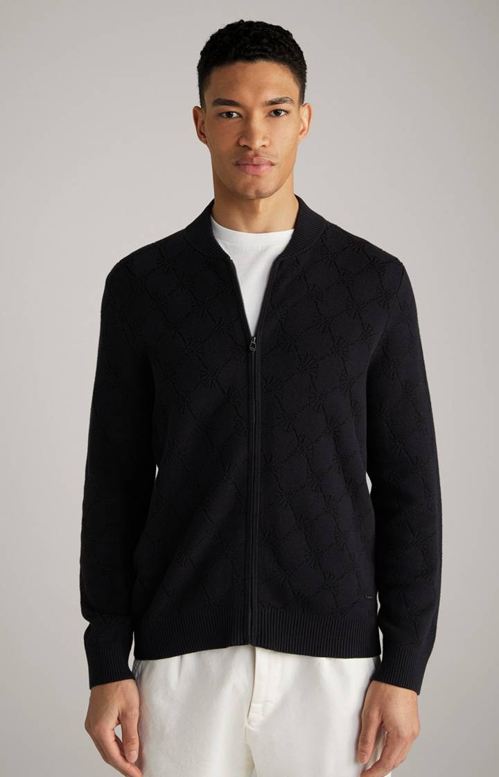 Joop Cornflower-Strickjacke Raveno in Schwarz gemustert Sonderangebote