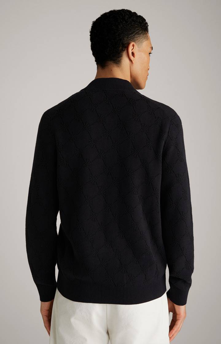 Joop Cornflower-Strickjacke Raveno in Schwarz gemustert Sonderangebote