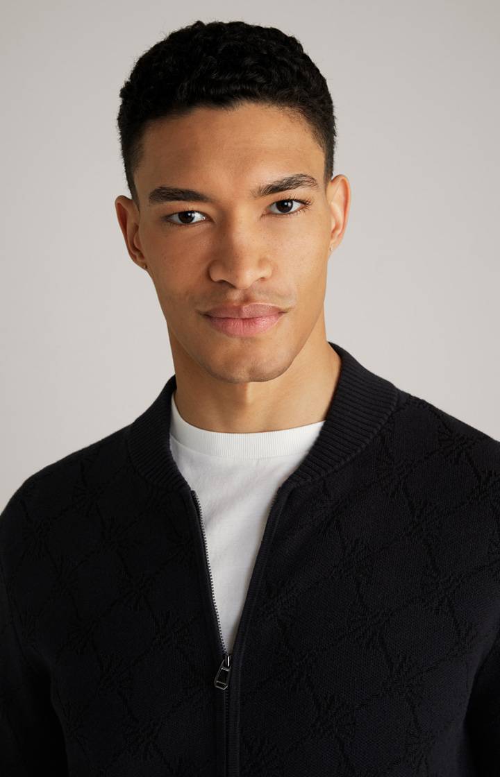 Joop Cornflower-Strickjacke Raveno in Schwarz gemustert Sonderangebote