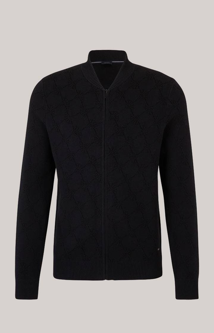 Joop Cornflower-Strickjacke Raveno in Schwarz gemustert Sonderangebote