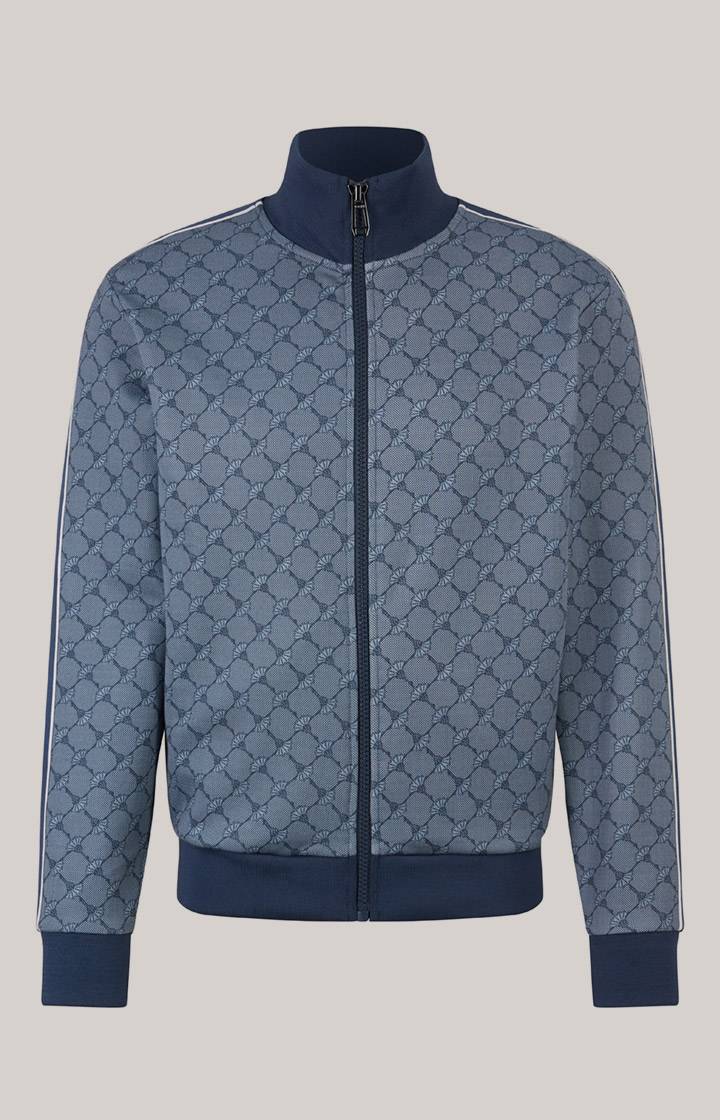 Joop Cornflower-Sweatjacke Tayfun in Blau gemustert Super Sparpreis
