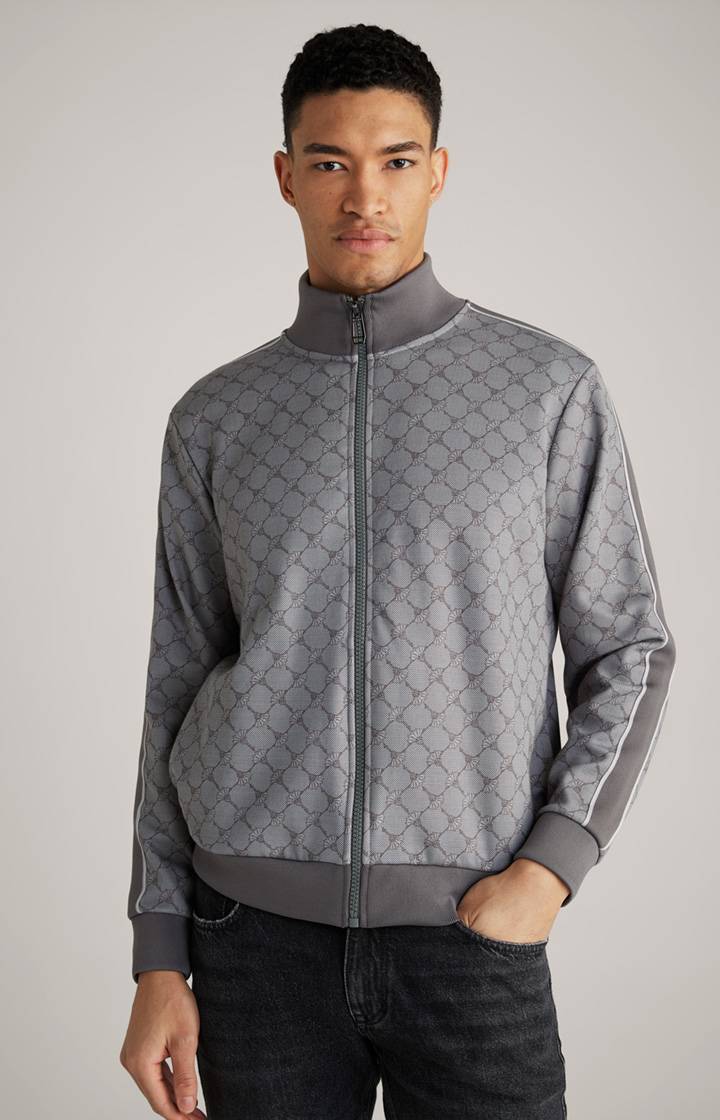 Joop Cornflower-Sweatjacke Tayfun in Grau gemustert Sonderangebot der Fabrik