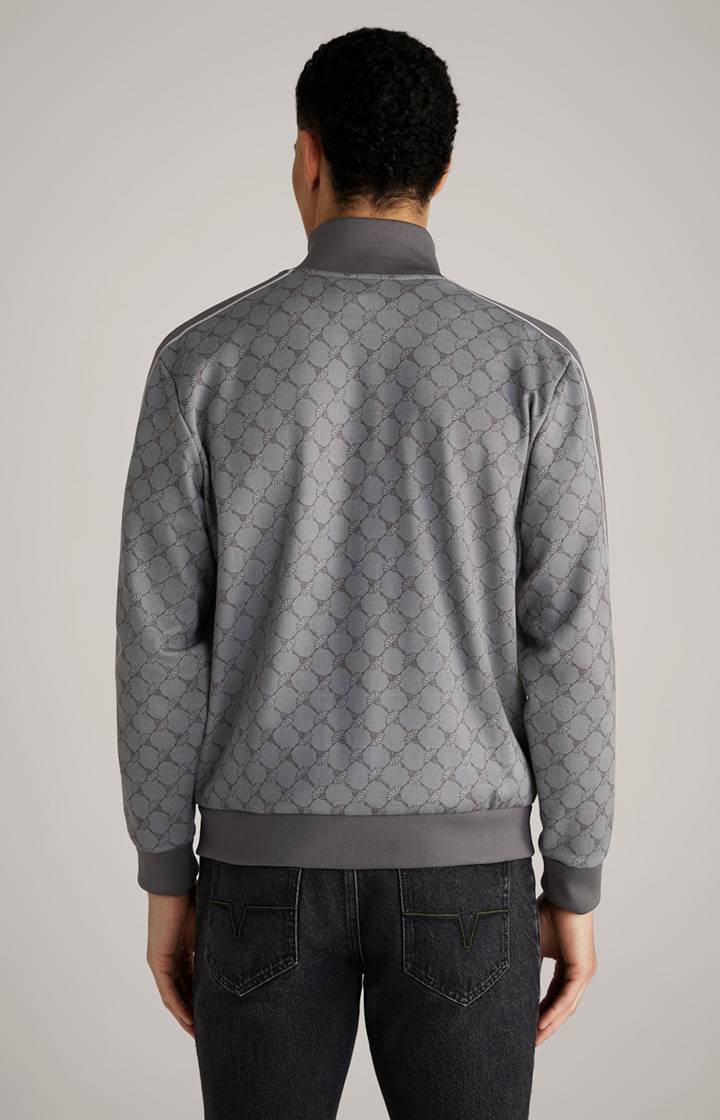 Joop Cornflower-Sweatjacke Tayfun in Grau gemustert Sonderangebot der Fabrik