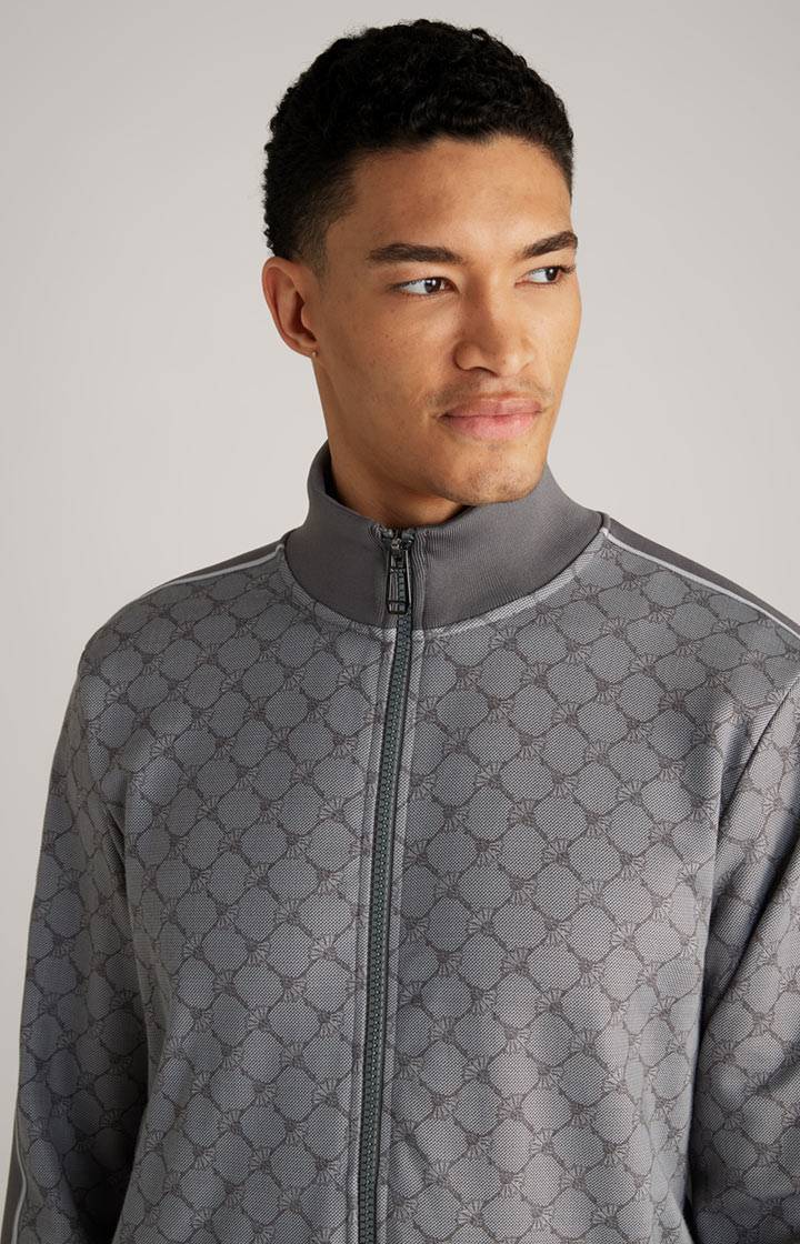 Joop Cornflower-Sweatjacke Tayfun in Grau gemustert Sonderangebot der Fabrik