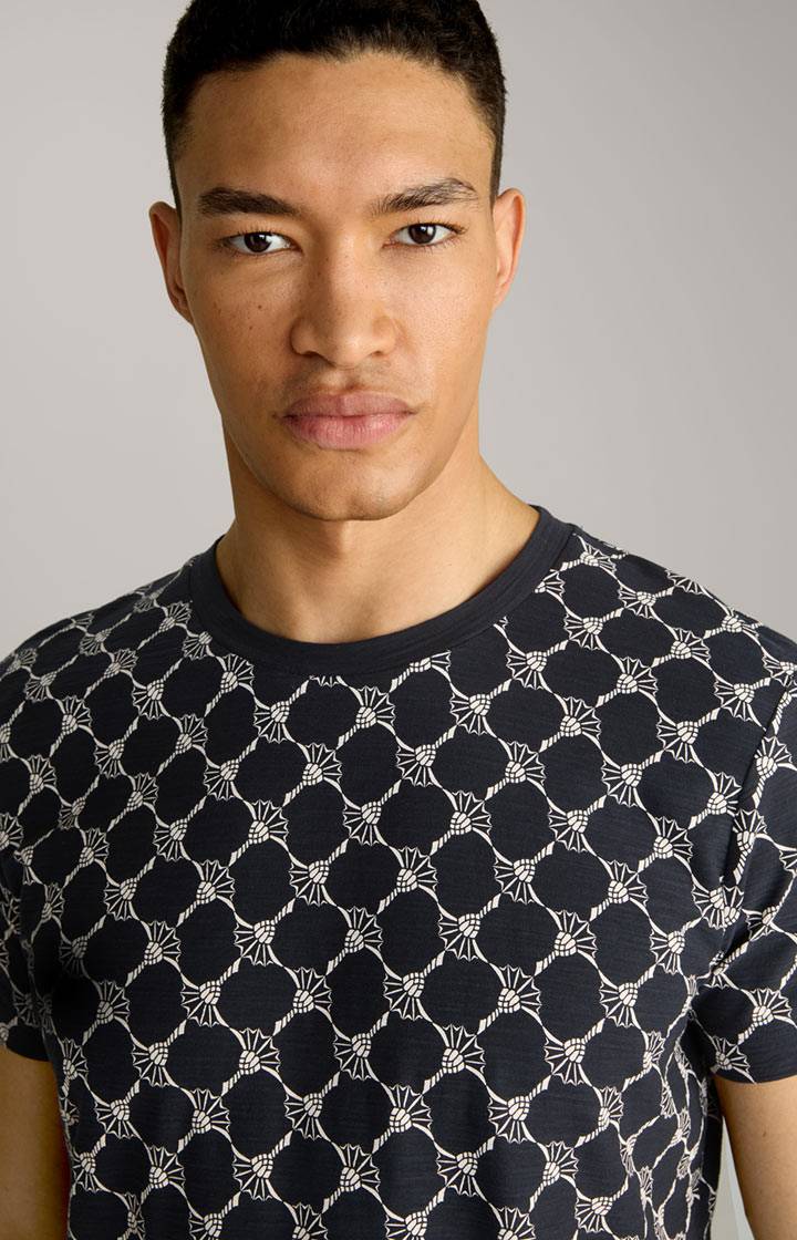 Joop Cornflower-T-Shirt Tyron in Navy gemustert Riesige Rabatte