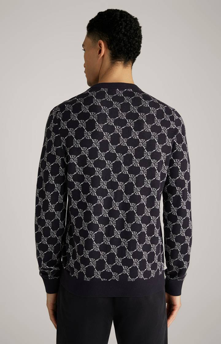 Joop Cornflower-Pullover Ravon in Navy gemustert Clearance-Verkauf