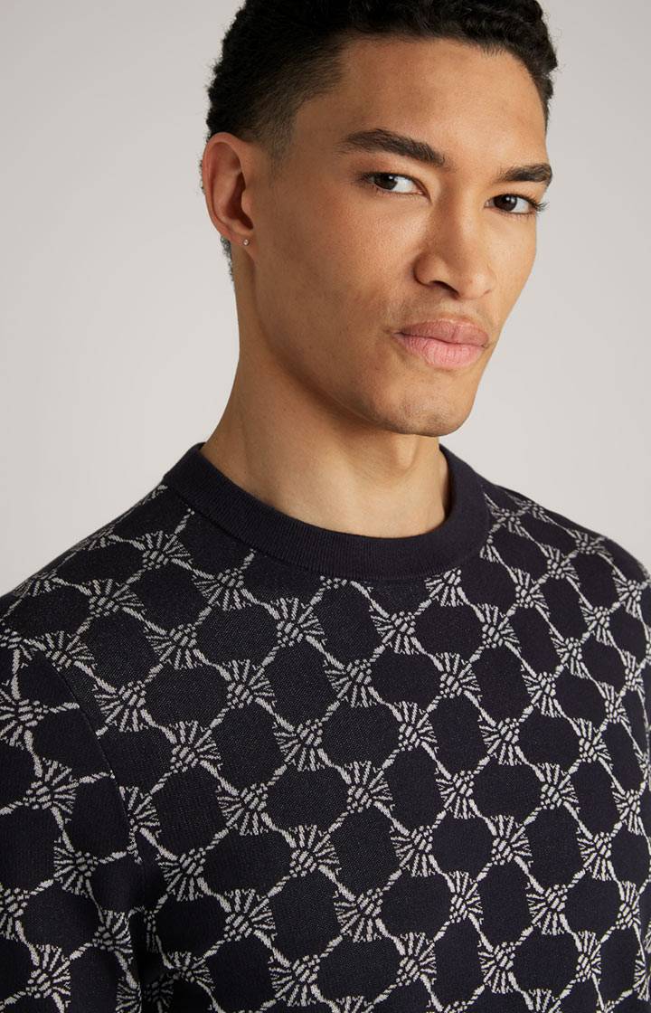 Joop Cornflower-Pullover Ravon in Navy gemustert Clearance-Verkauf