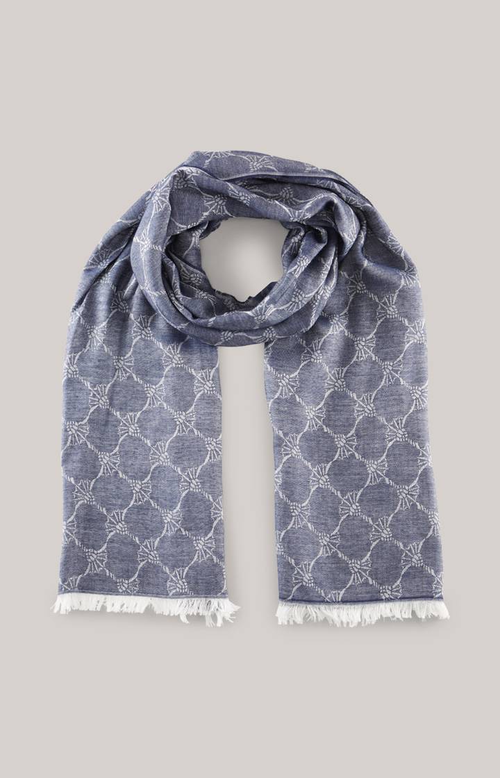 Joop Cornflower Schal Ferdis in Navy/Silbergrau Fabrikladen