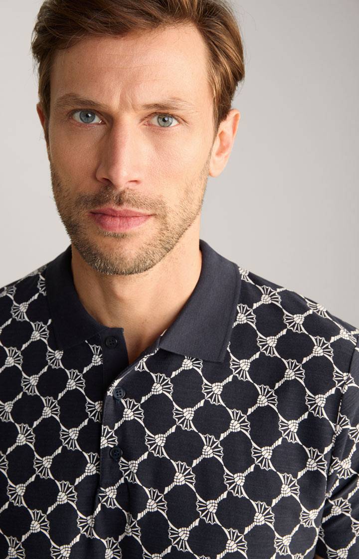 Joop Cornflower-Poloshirt Thilo in Navy gemustert Rabatte dieses Monats